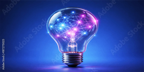 💡 Bright electric light bulb isolated on a black background, representing power, inspiration, and the concept of a new idea