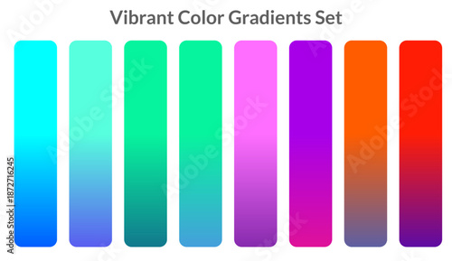 vibrant color gradients collection set