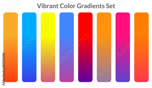 vibrant color gradients collection set