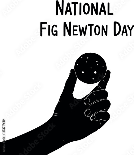 National fig newton day silhouette celebration