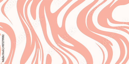 Abstract Swirling Pattern of Peach and Cream Hues.