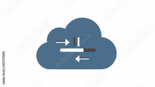 Cloud Computing Data Transfer Symbol.