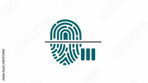 Fingerprint scan security access control.