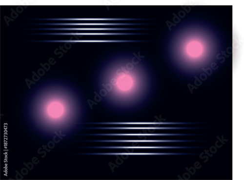 Abstract Light Particles with Motion Lines