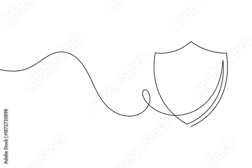 Minimalist shield icon