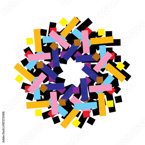 Abstract background made of colorful cubes