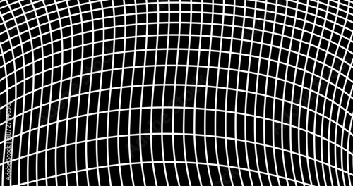 Grid lattice grating with deform Distortion array of lines Abstract geometric background