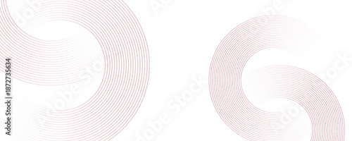 Collection of red concentric circles. Collection of radial sound wave or sonar rings. Pack of radar icon symbols, targets, dashed lines, halftones.eps 10,modern.