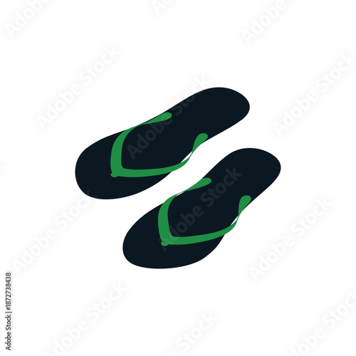 Cool Summer Vibes: A pair of vibrant flip-flops, symbolizing carefree days and the embrace of summer.