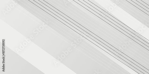 background design with diagonal line pattern in grey colour. Vector white horizontal template for business banner, formal invitation backdrop, luxury.