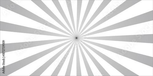 Ray sun light. Sunburst background. Radial circle line. Pattern starburst. Comic beam lines. Sun effect rays. Abstract firework. Concentration stripe. Cartoons lightning style. Vector illustration