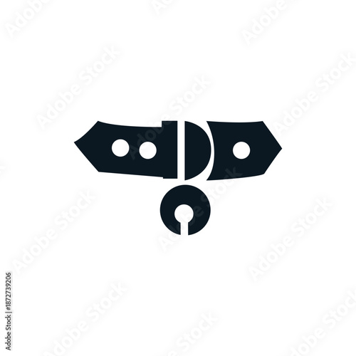 A vector illustration of a question mark symbol and black and white dice on white beside an old floppy diskette data storage icon representing business technology and media information