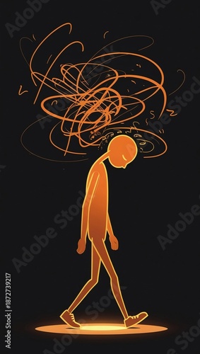 Overwhelmed Mind Illustration