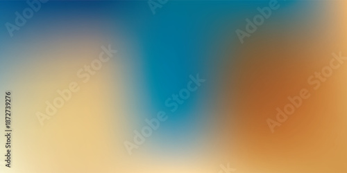 Abstract gradient background with blue teal and orange hues.