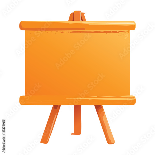 Blank wooden artist easel board for painting creative fine art projects educational school presentations and gallery exhibition displays