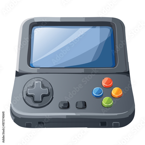 Portable widescreen handheld gaming device for playing digital video games and enjoying electronic entertainment during travel or leisure