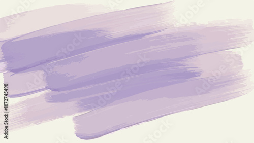 Abstract Lavender Purple Watercolor Paint Brush Strokes Background
