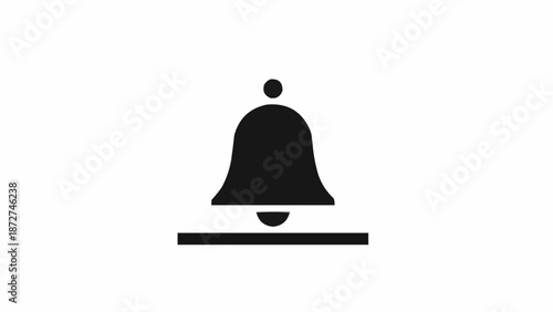 Black Bell Icon on Platform.