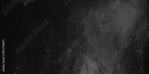 A dramatically dark and textured abstract background with subtle grey and white tones creating a mysterious mood