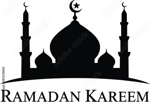 Mosque architecture Ramadan with domes and minarets in Abu Dhabi and Istanbul Turkey