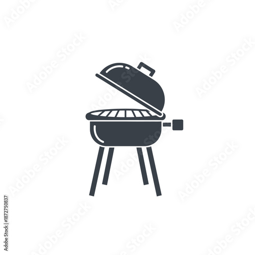 Charcoal Grill Icon, Barbecue Cooking Equipment, Outdoor Food Preparation
