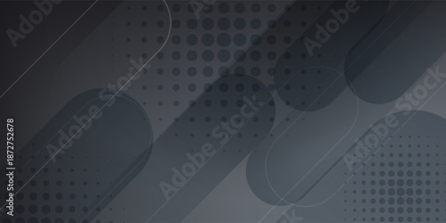 Dark vector template with repeated sticks, circles. Capsules on blurred abstract background with gradient dots. Smart design for your business advert.