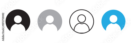 Individual icon pictogram template, Simple outline and filled style.