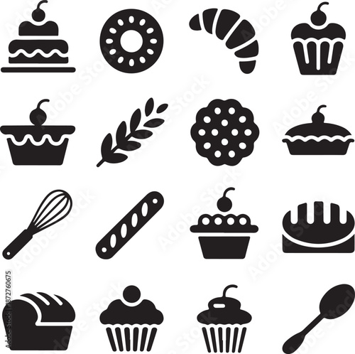 Bakery & Dessert Silhouette Bundle