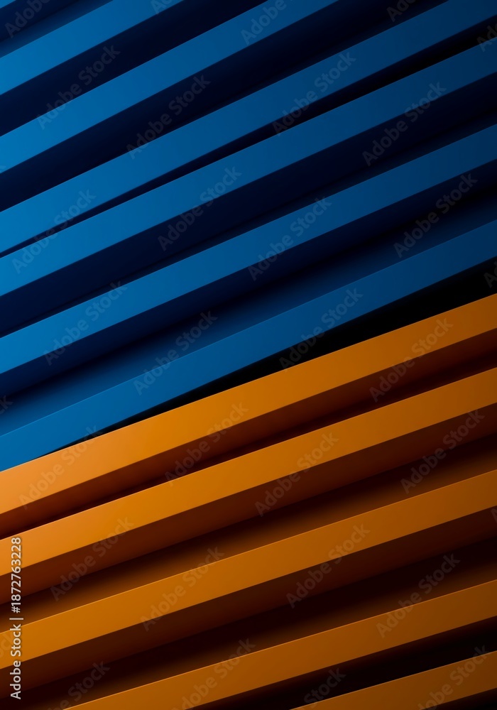 Obraz premium Abstract composition featuring repeating parallel lines and planes creating dynamic depth and visual movement in organized space, form, organization, configuration