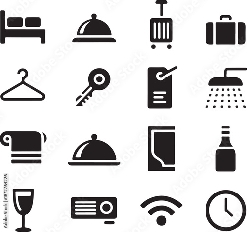 Hotel & Hospitality Silhouette Bundle