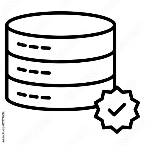 Data Approval Outline Icon