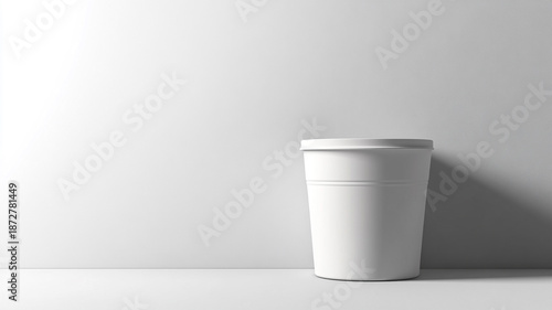 Wallpaper Mural White blank plastic bucket for packaging. Torontodigital.ca