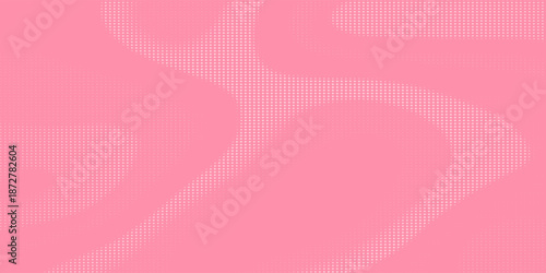 Pink rose halftone pattern. Retro comic gradient background. Pixelated dotted texture overlay. Cartoon pop art faded gradient pattern. Vector backdrop for poster, banner, advertisement