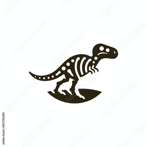 Dinosaurus Fossil Logo