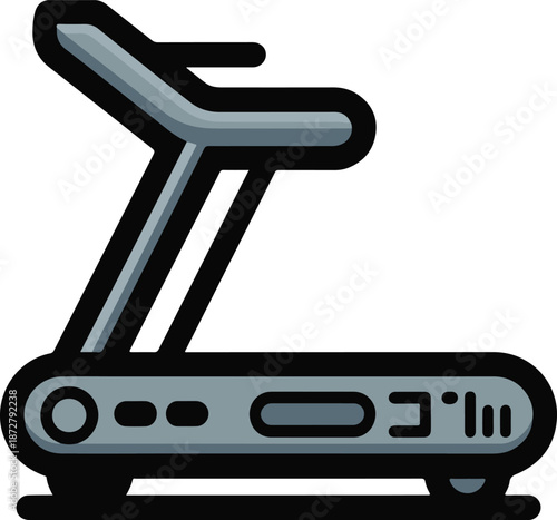 Treadmill machine icon