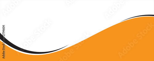 Abstract orange curved shape background.  vector eps 10