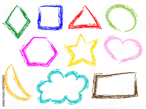 カラフルな手描きの吹き出しセット21