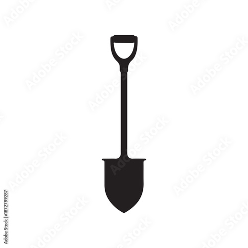 Drain spade silhouette vector flat illustration design