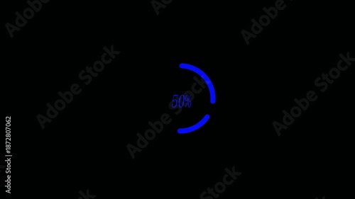 New year 2026 loading bar animation Year changing from 2025 to 2026. Loading bar from 2025 to 2026 new year transfer animation.Animated circular loading mark with white background and no background.  