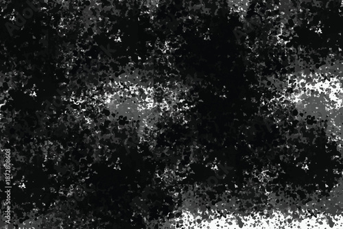 Abstract black grunge texture background. Dark distressed surface with rough paint splatter effect. Ideal for posters, overlays, branding, and modern graphic design.