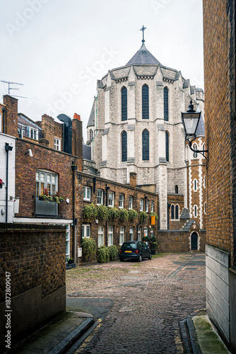 A small courtyard in London city, UK