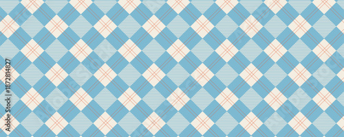 Classic vichy check gingham pattern. Vector seamless pattern.