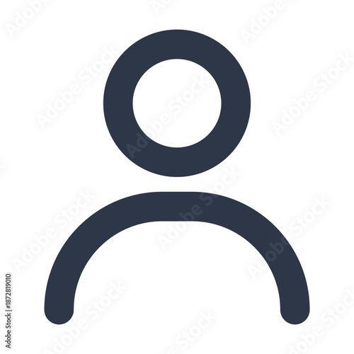 User Profile Account Person Avatar Icon Line Art Vector UI UX Web App Mobile Login 24x24 SVG
