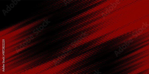 Halftone dots red and blue color pattern gradient grunge texture background. Dot pop art comic sport style vector illustration. modern background