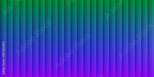 Blue and green frosted ribbed glass texture background. Gradient reflections on a corrugated glass surface. Luxurious glossy surface with a warm gradient glow. Modern Vector