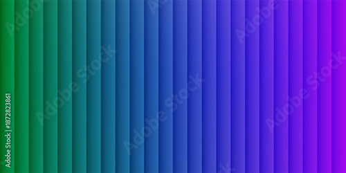 Blue and green frosted ribbed glass texture background. Gradient reflections on a corrugated glass surface. Luxurious glossy surface with a warm gradient glow. Modern Vector
