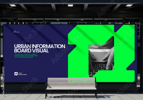 Urban Billboard Banner Mockup
