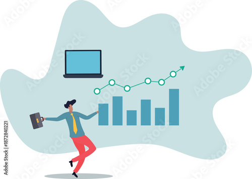 Work improvement, increase performance or growing business,about a man and his life.