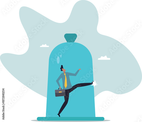 Business constraints, limitation or stagnant, restriction, prohibition or difficulty prevent from improvement or success .about a man and his life.