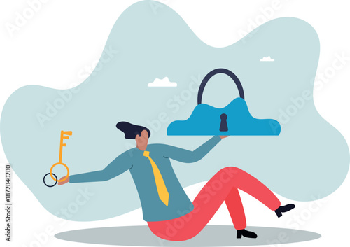 Cloud security system to protect information for remote work,about a man and his life.